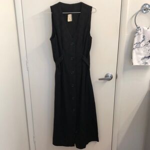 Elegant Black Sleeveless Dress